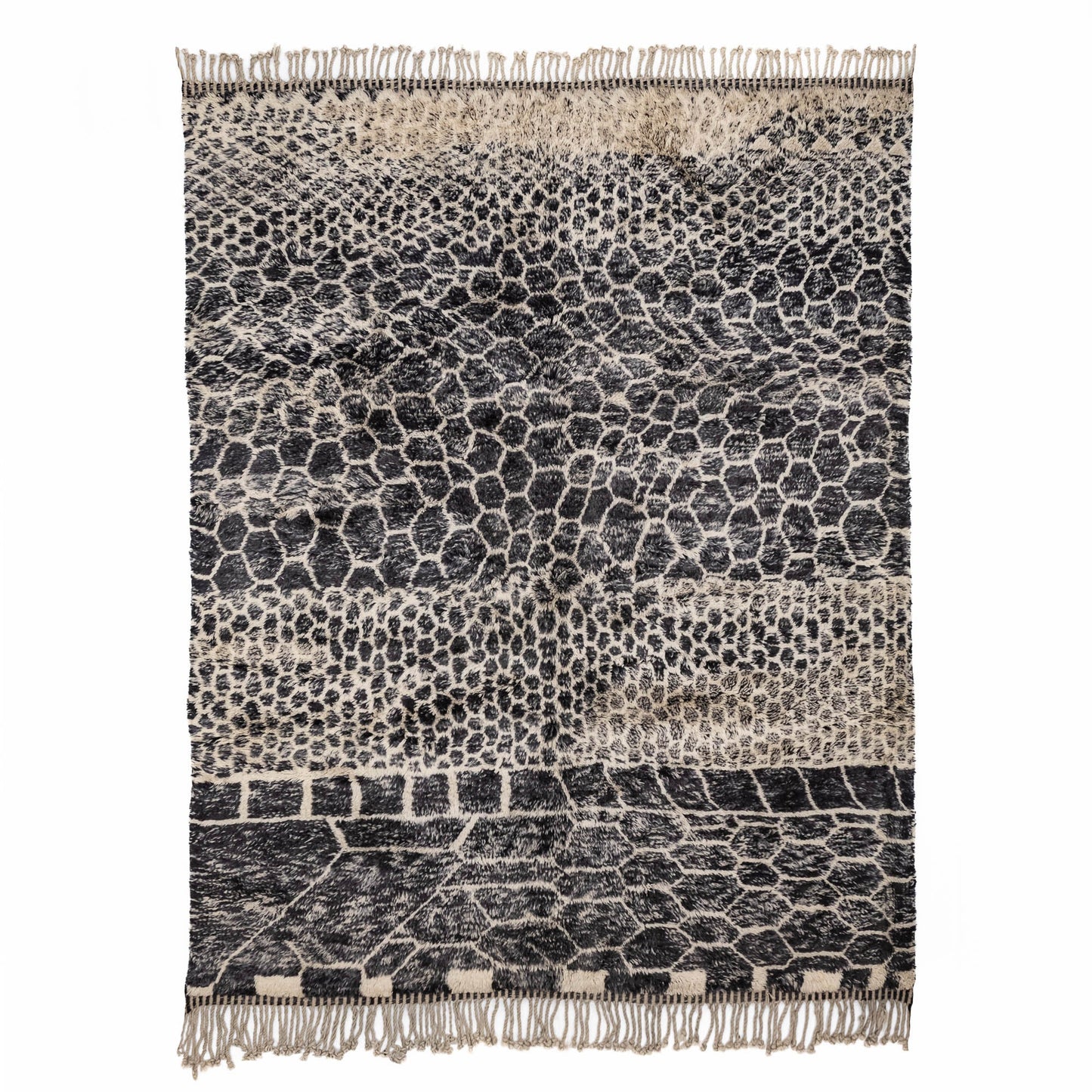 Black Mamba - Luxury Shag Moroccan Rug - Urbann-Vibe