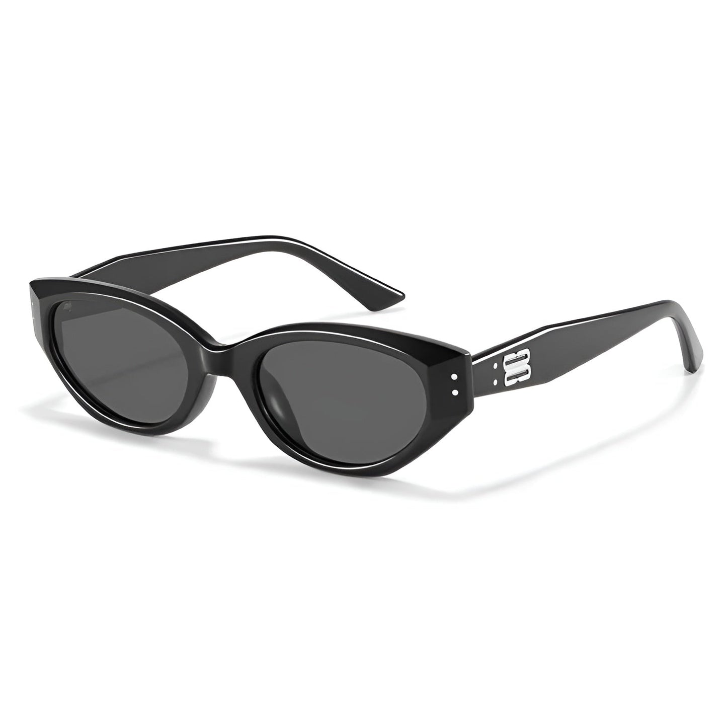 Women's polarized cat-eye sunglasses chic Rome style UV400 glare reduction sleek polished finish