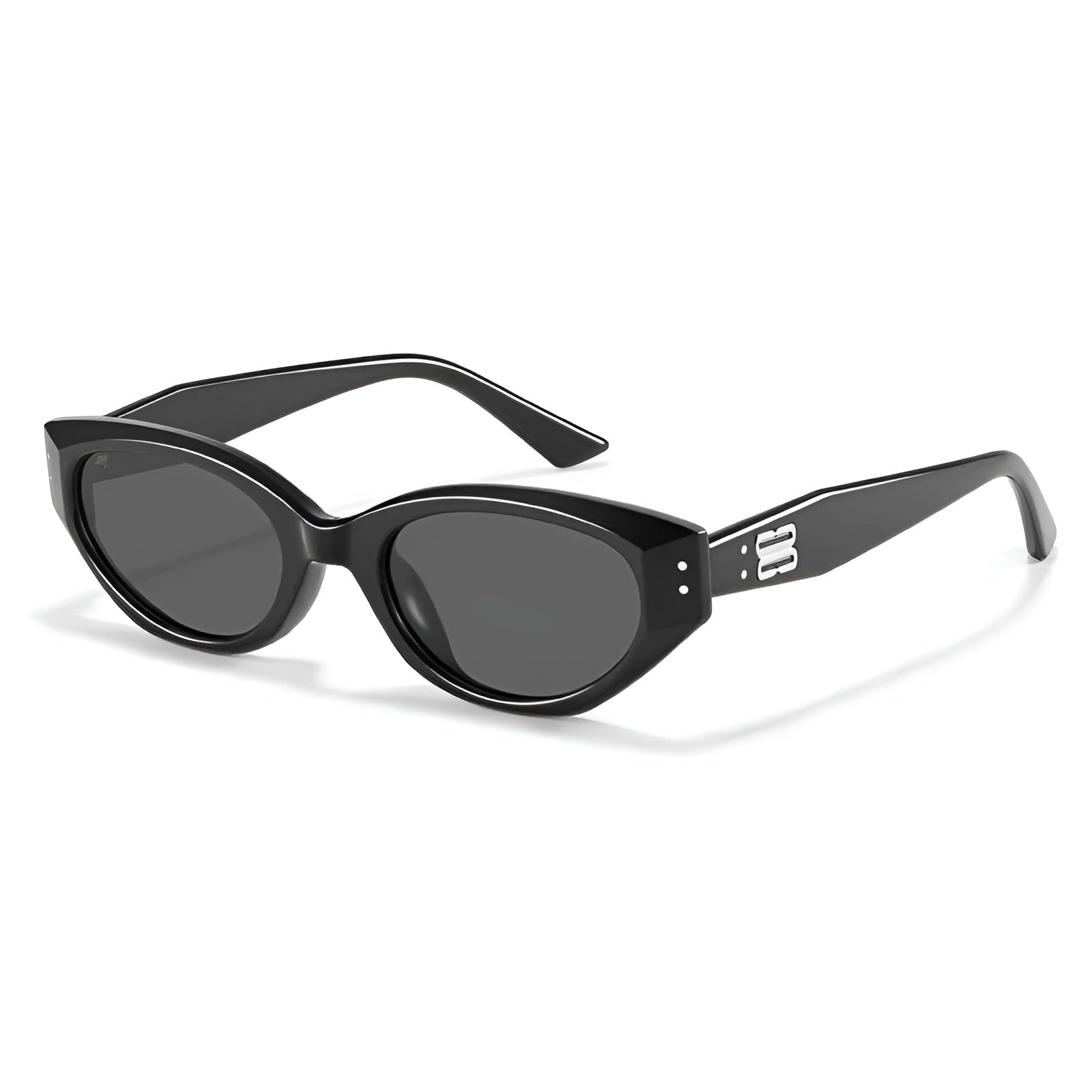Women's polarized cat-eye sunglasses chic Rome style UV400 glare reduction sleek polished finish