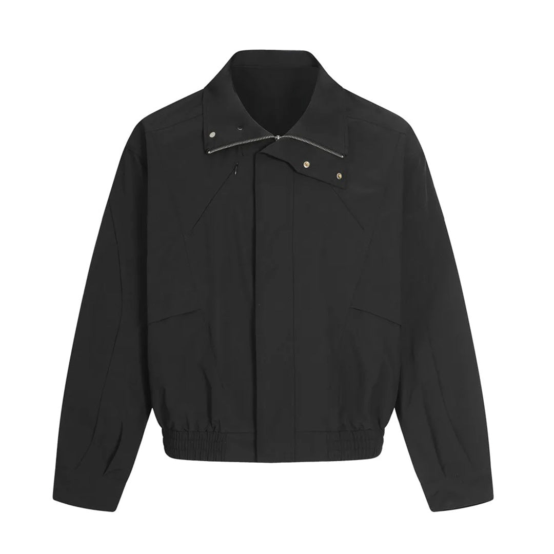 Fieldpath unisex cotton toggle jacket with sculpted collar, angled flaps, and paneled shoulders