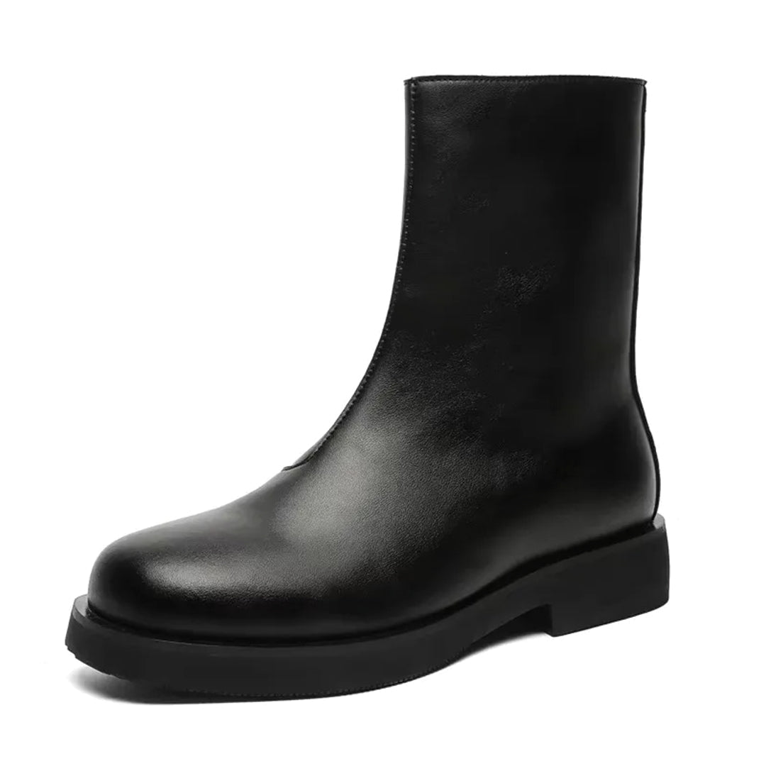 Urbann-Vibe Camden round-toe boot genuine leather upper full-length zipper city professional style