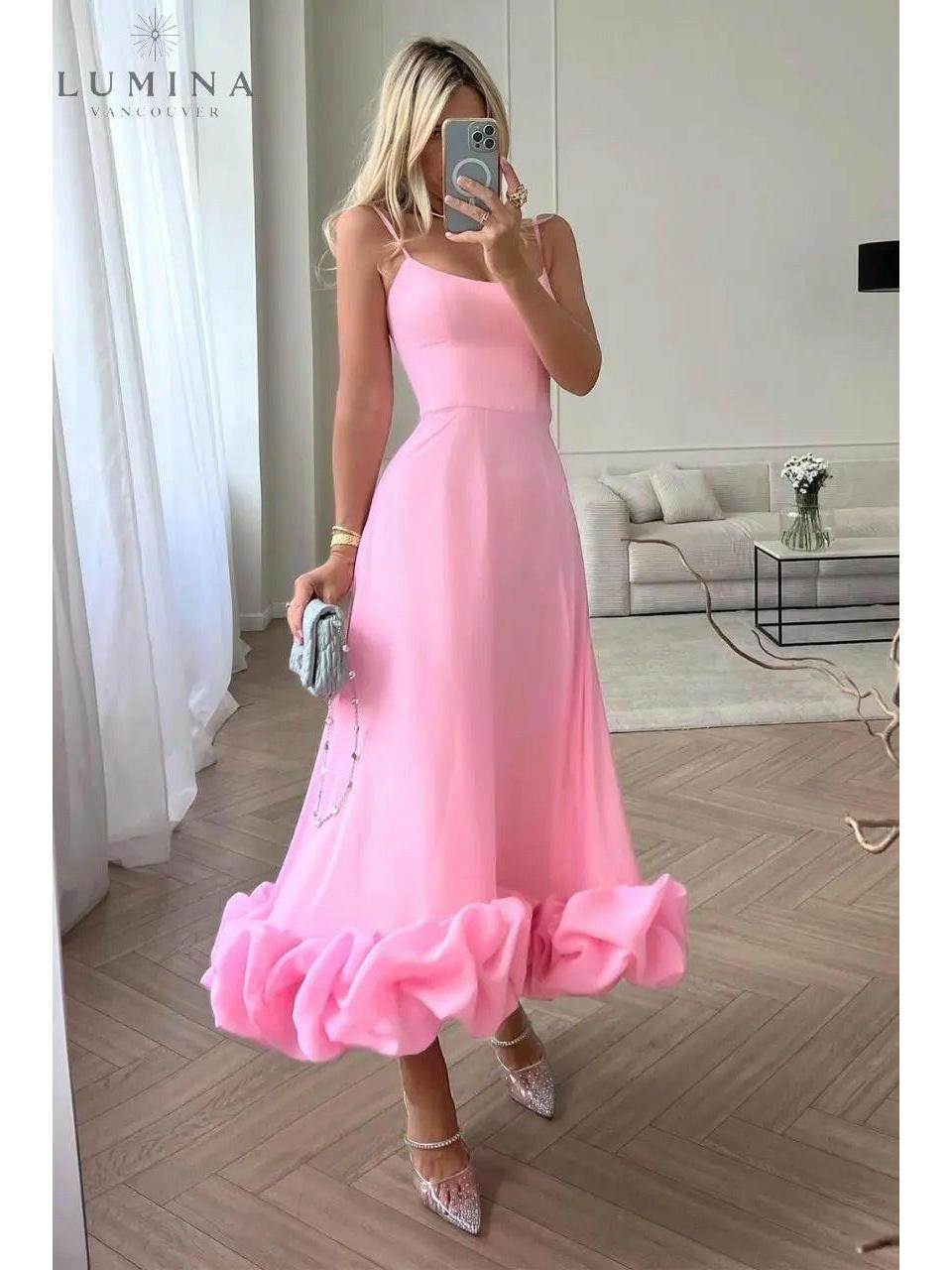 Women's Blair elegant flowing dress in soft hues, graceful silhouette with breathable lightweight fabric