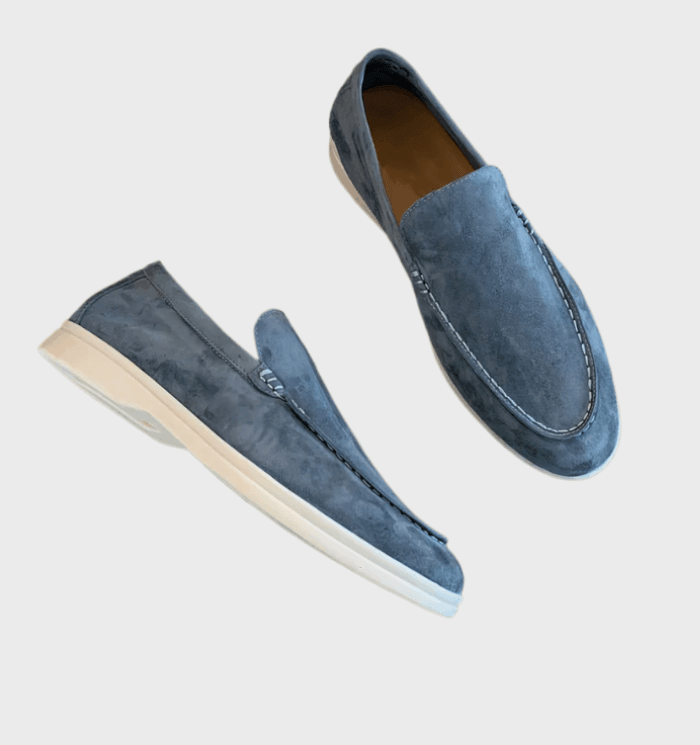 Milo men's suede loafers slip-on moc-toe silhouette versatile formal casual brown spring 2025