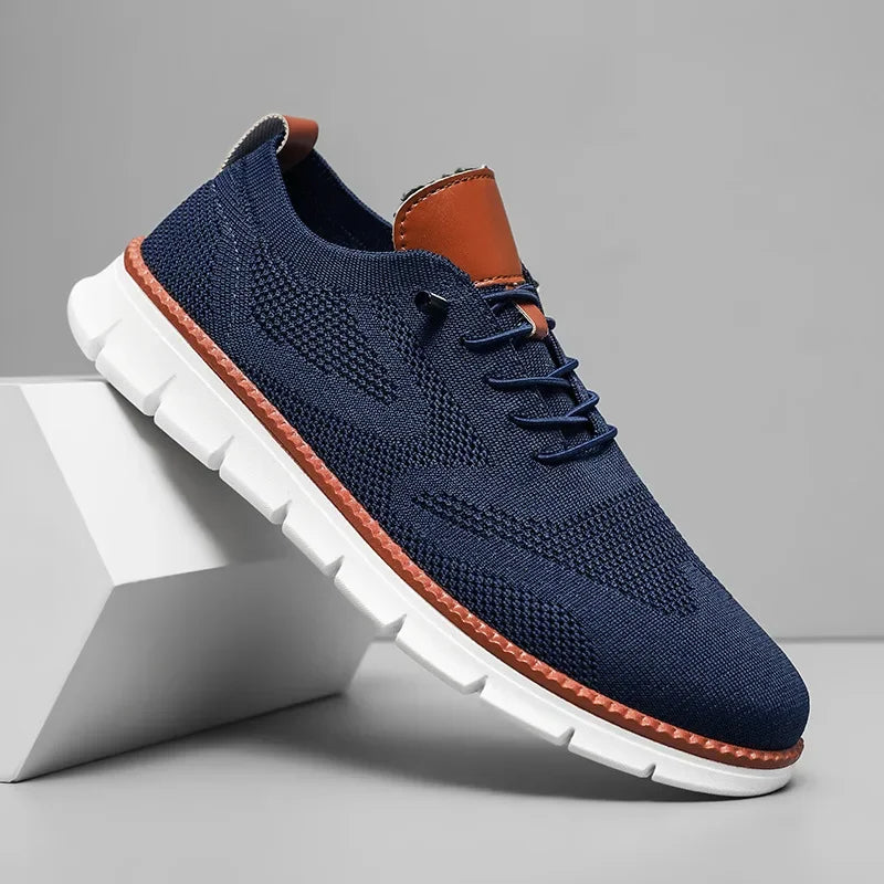 Evan men's lightweight knit walking shoes breathable flexible sole everyday comfort casual style