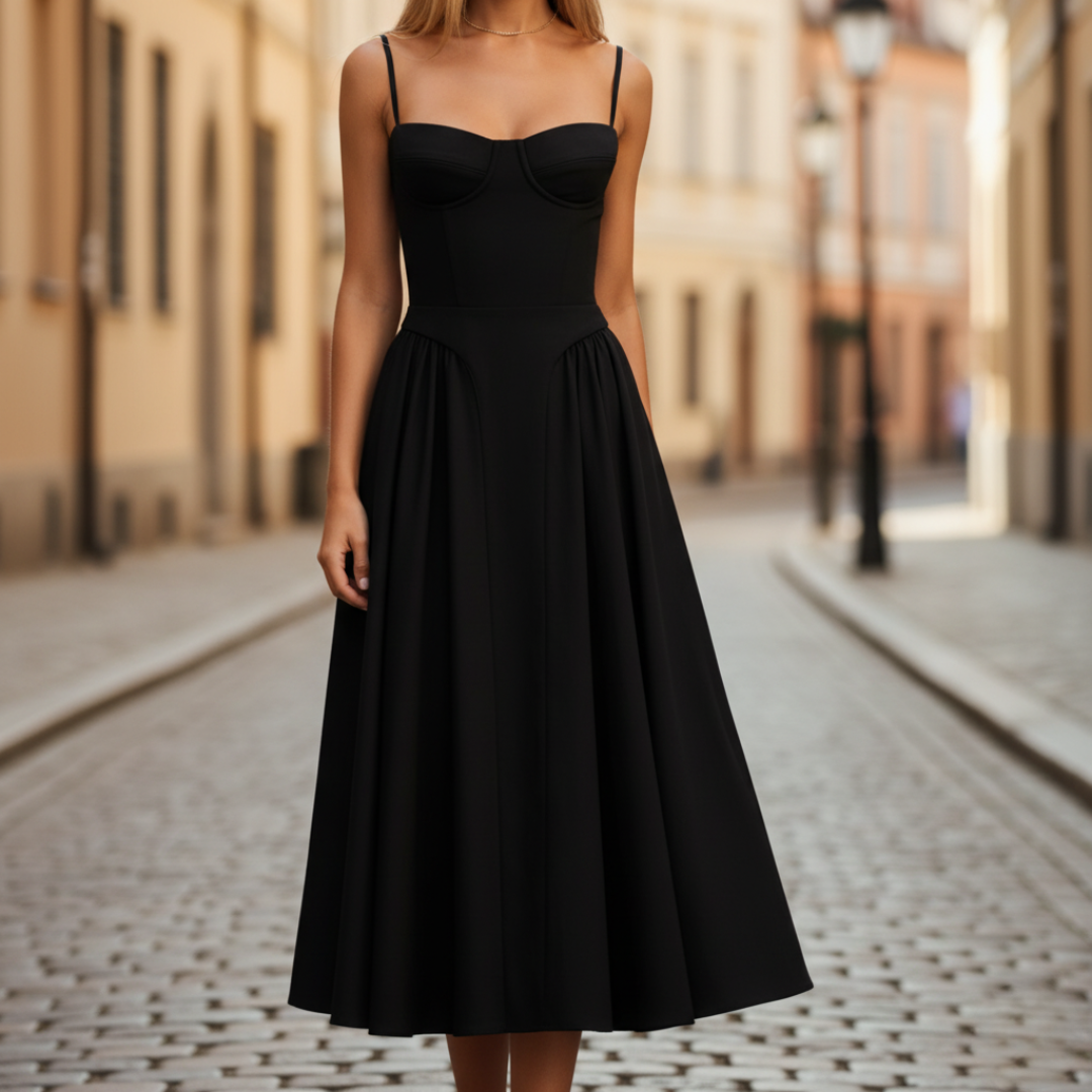 Women's sleeveless long formal dress sweetheart neckline wide flattering cut multiple colors