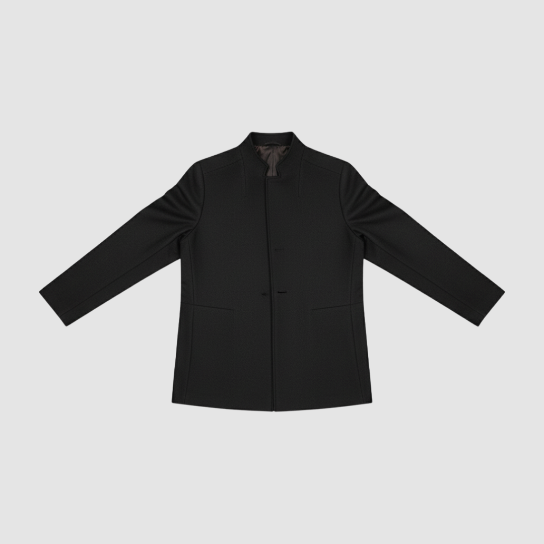 Men's modern slim-cut jacket in navy blue elegant formal casual versatile style multiple colors