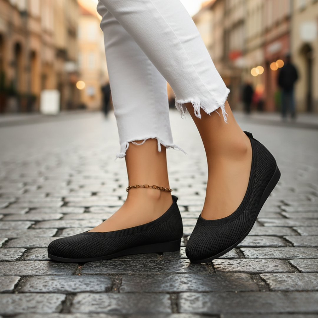 Women's ballet flats slip-on design versatile casual elegant everyday comfort fit multi-color