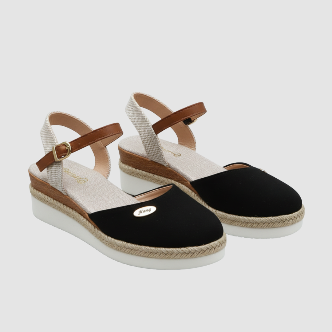 Women's espadrille sandals with adjustable strap, jute sole, casual summer style for all-day comfort