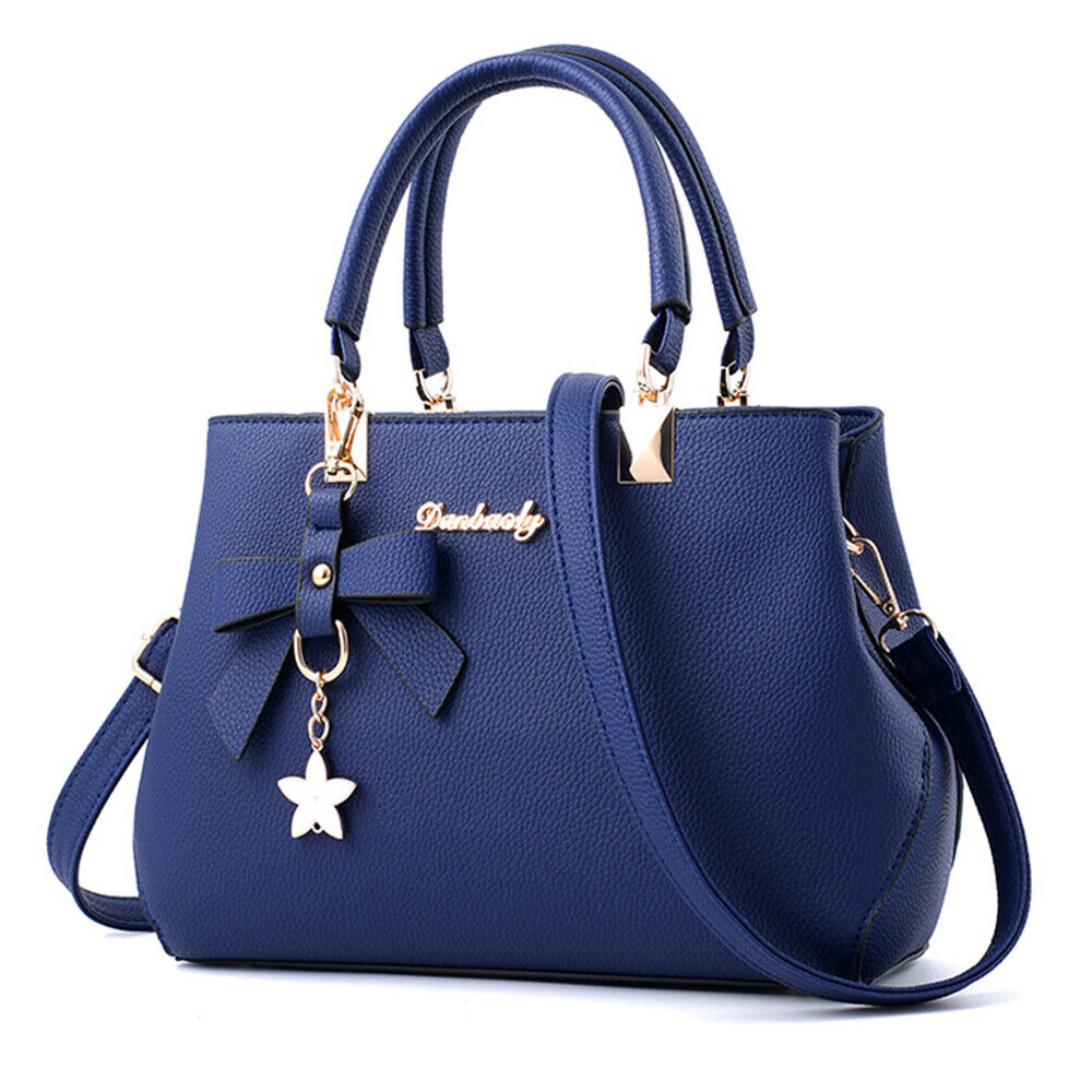 Claudete women's elegant leather bag black top handle tassel detail chic versatile crossbody