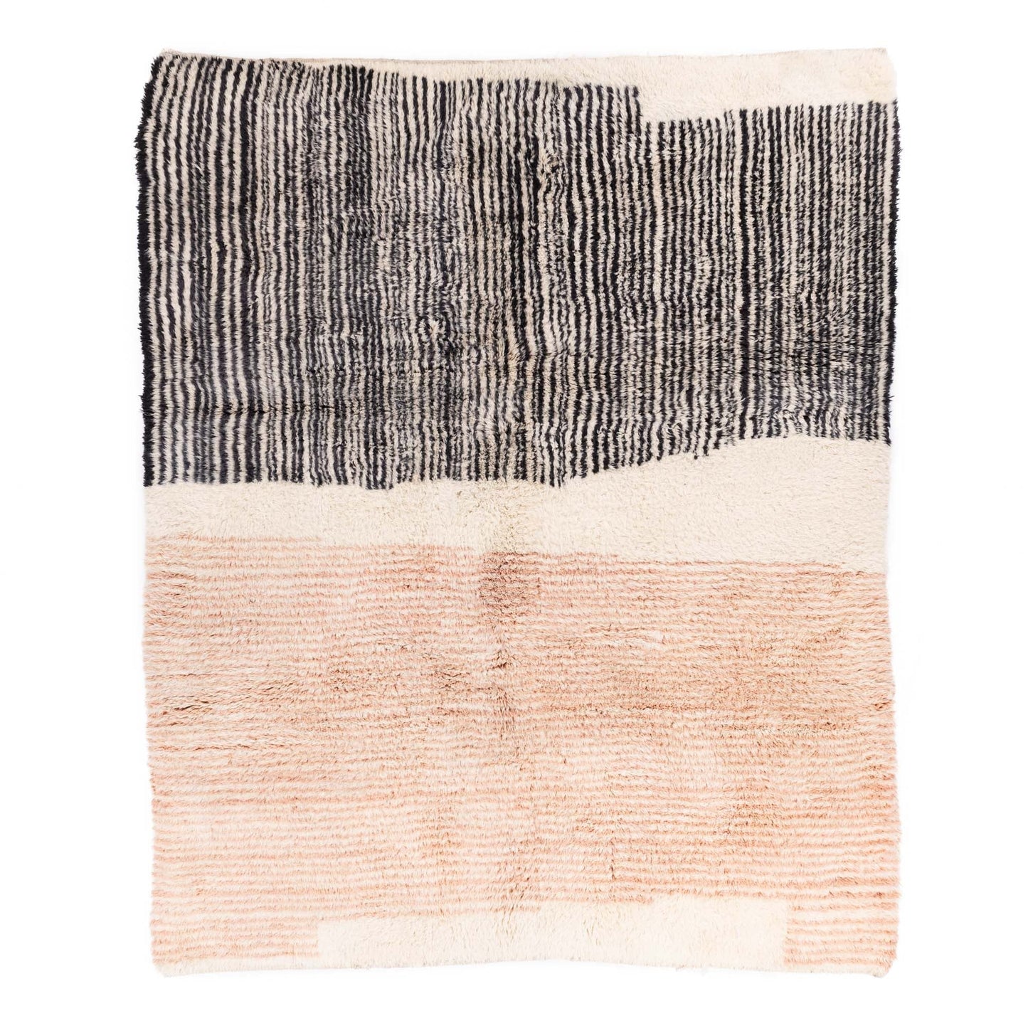Blush Divide - Luxury Shag Moroccan Rug - Urbann-Vibe