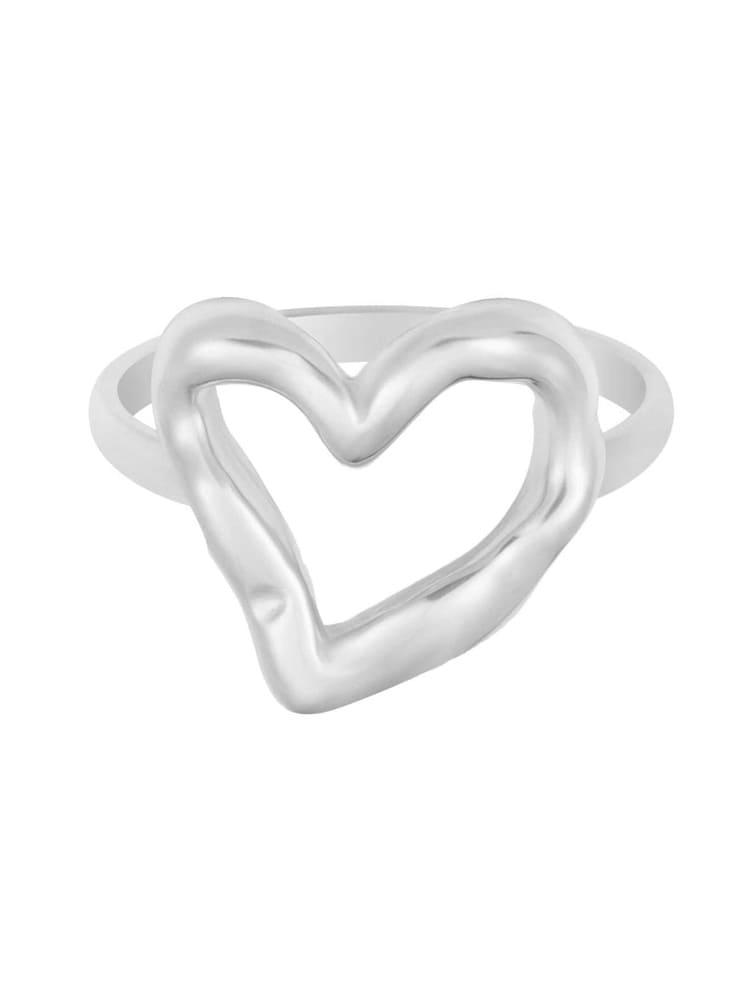 Hypoallergenic stainless steel true love ring, silver tone minimalist band, symbolic everyday jewelry