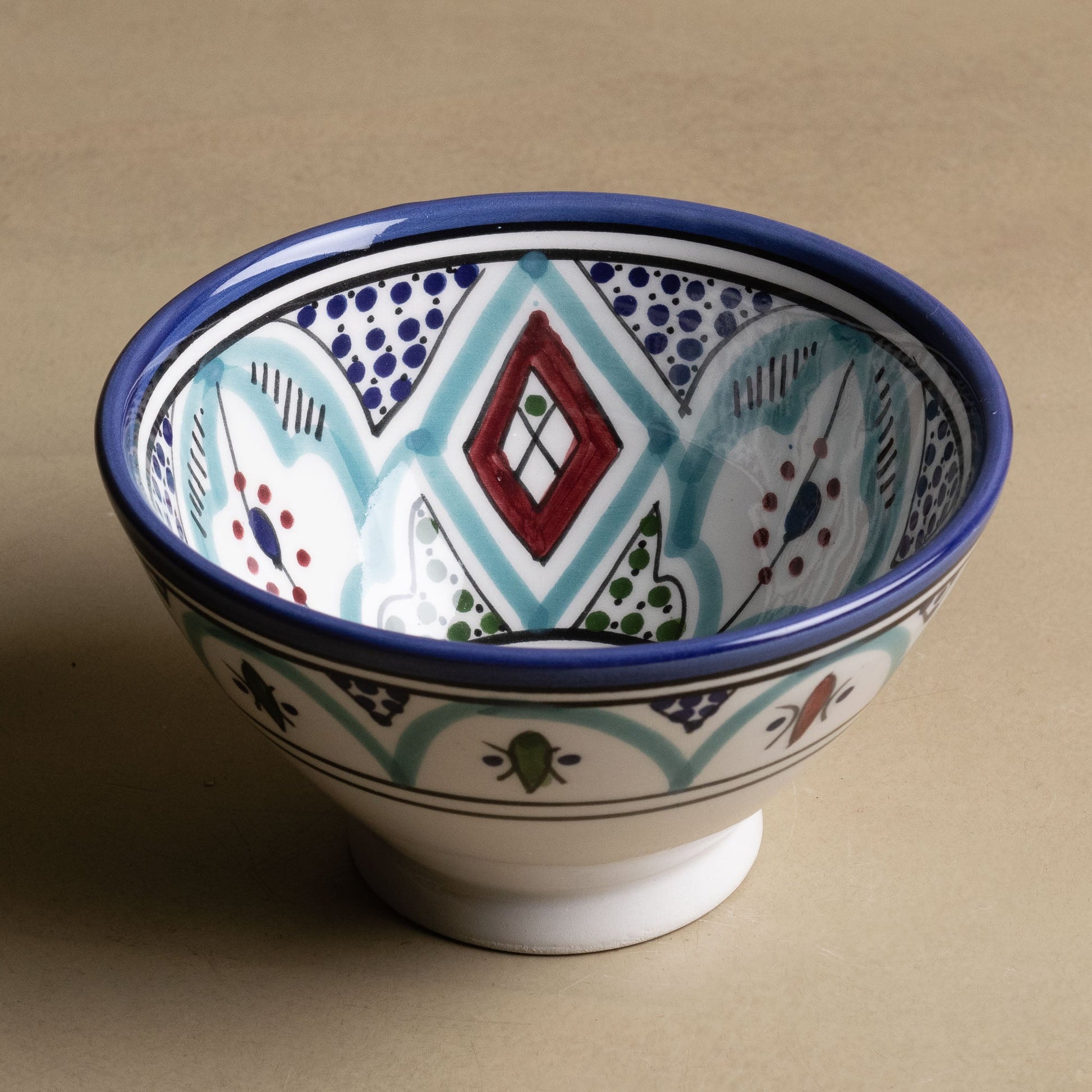 Fez Bowl Blue Green - Moroccan Dinnerware - Urbann-Vibe