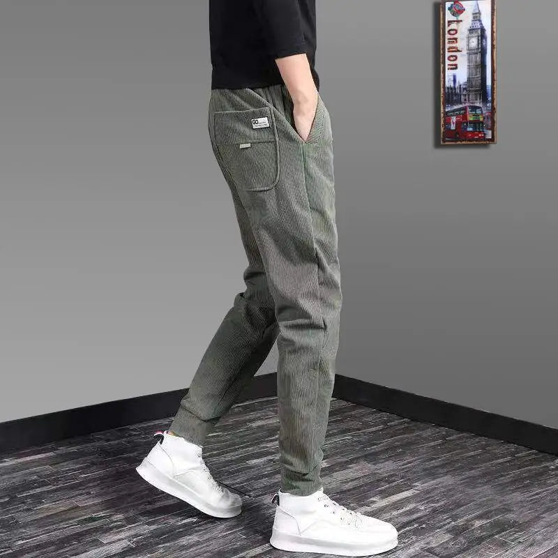 Kaizen unisex corduroy jogger relaxed tapered fit ribbed texture ultra-soft breathable everyday pant