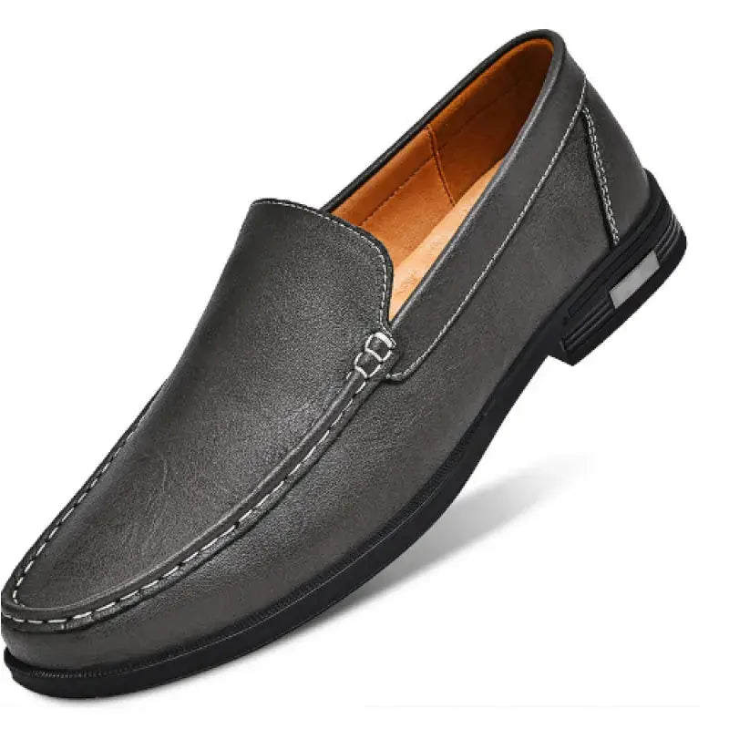 Bruno genuine leather loafers sleek formal silhouette cushioned insole all-day professional comfort