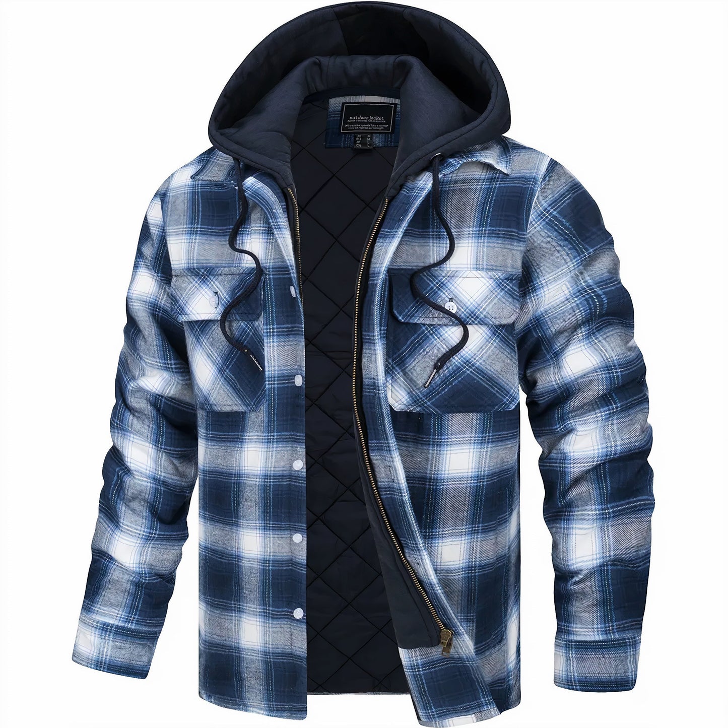 Ernest hooded quilted jacket lightweight casual outerwear with integrated hood for everyday warmth