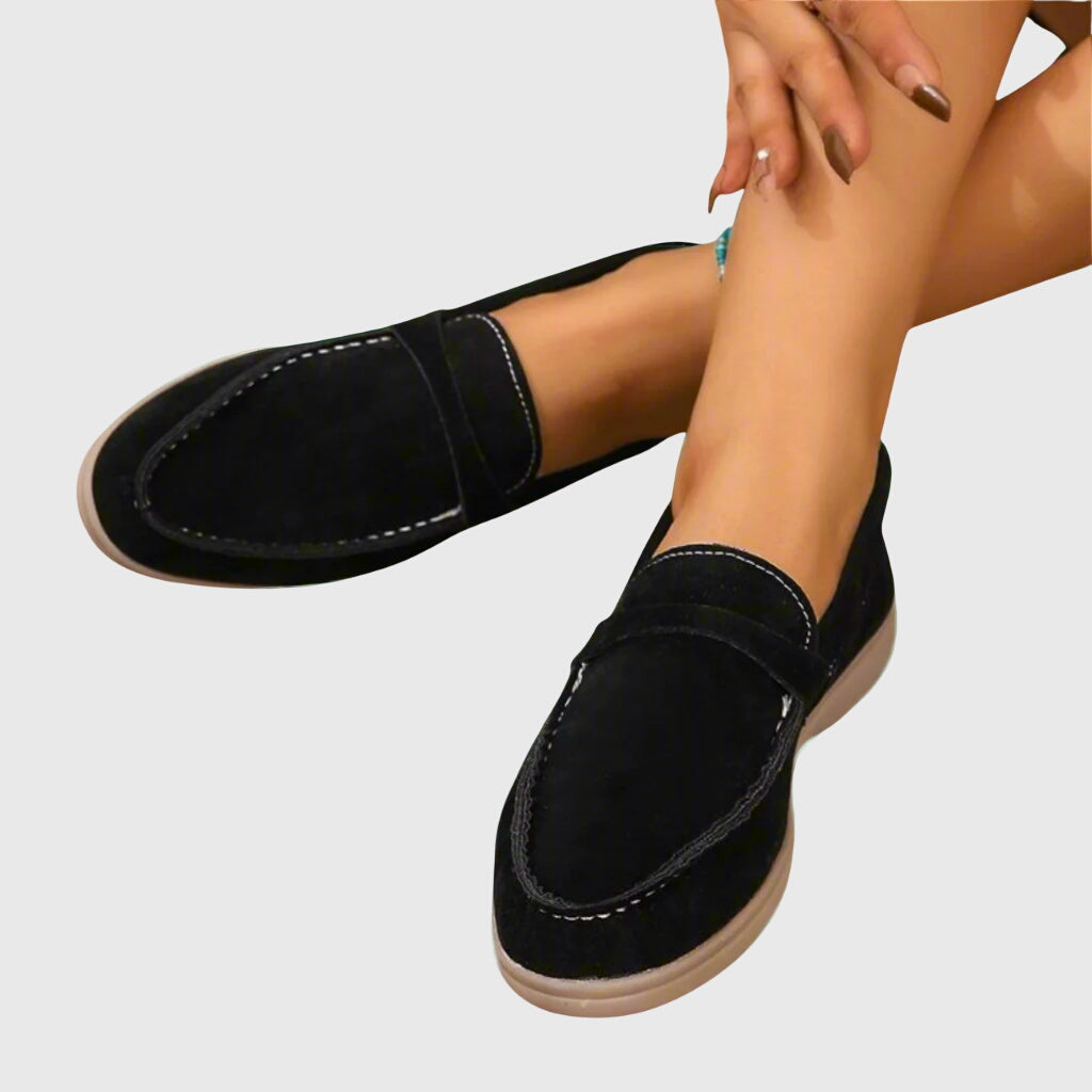 Slip-on loafers minimal silhouette effortless comfort for travel and daily wear