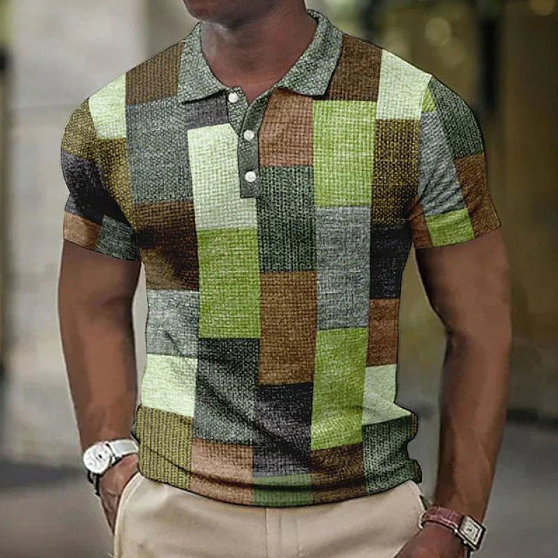 Men's classic polo shirt everyday casual wear durable easy-care fabric versatile modern fit
