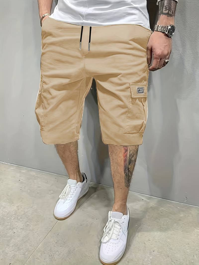 Men's palm tree graphic shorts tropical print relaxed fit ultra-comfortable beach-ready summer wear
