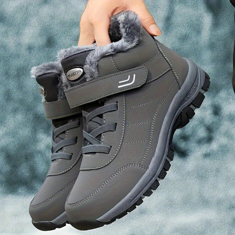 Women's winter shoes black zipper lace-up cozy padded lining durable profiled sole cold weather