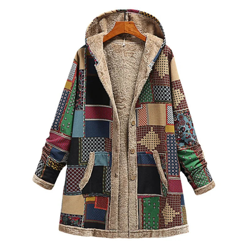 Vintage hooded jacket in casual relaxed fit with timeless silhouette and sustainable easy-care fabric