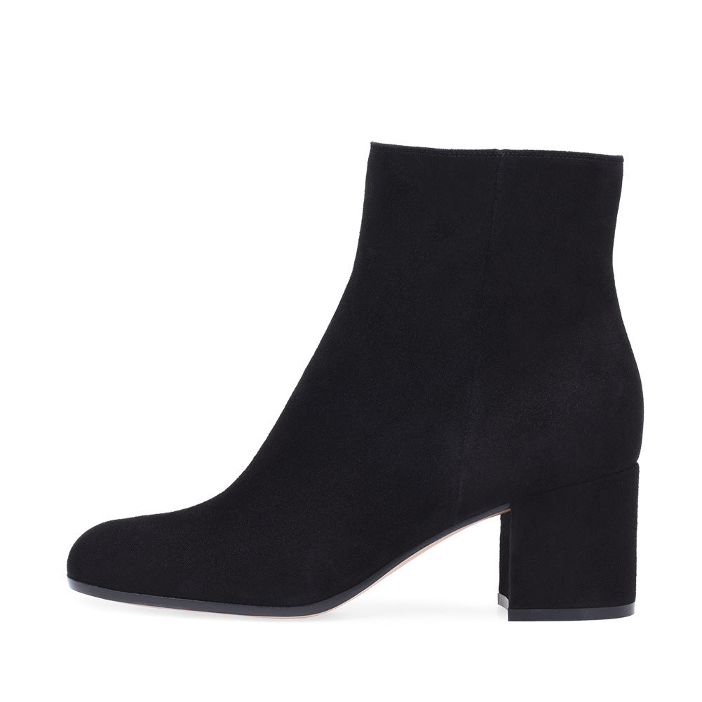 Women's block heel shoes round toe mid-heel silhouette timeless polished lift lightweight everyday comfort