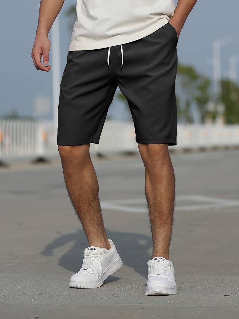 Men's graphic drawstring shorts bold eye-catching print adjustable waist casual comfort fit