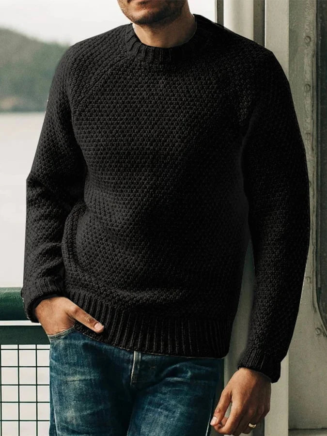 Arman men's Italian cotton sweater classic cut breathable premium knitwear everyday essential