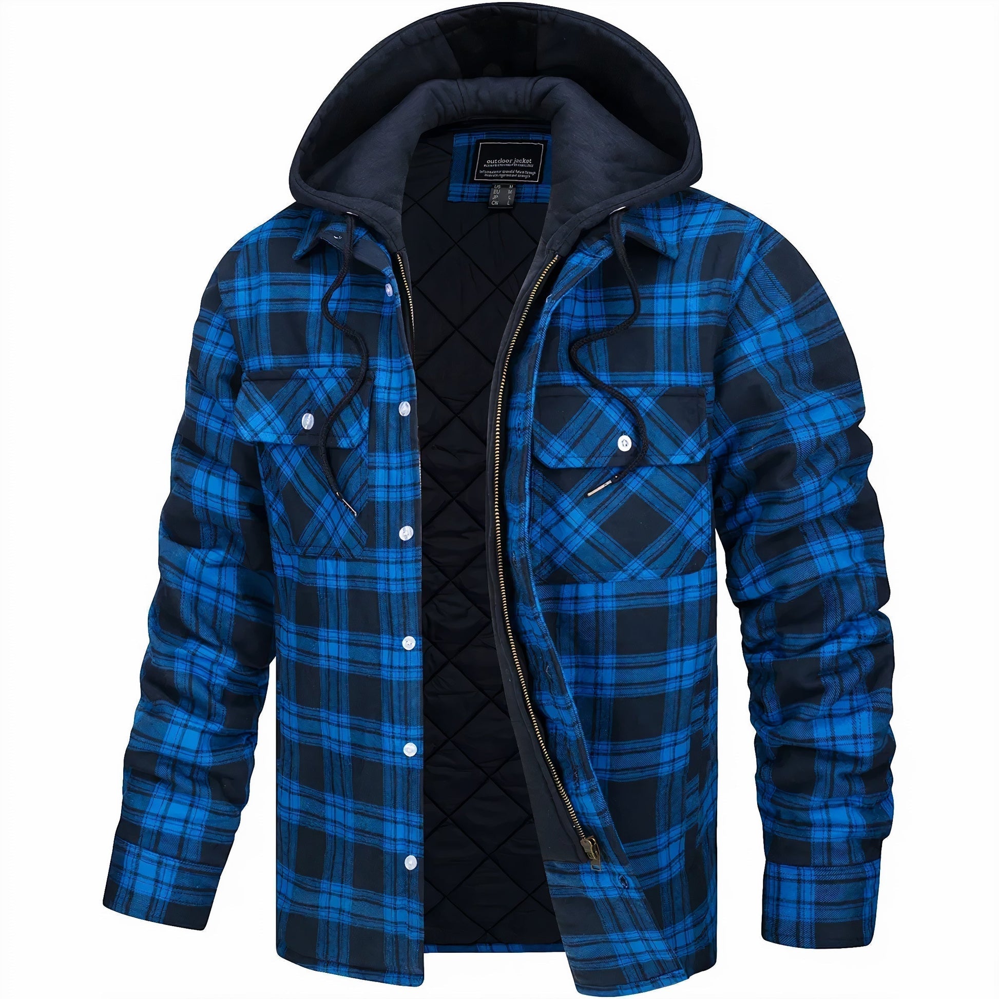 Ernest hooded quilted jacket lightweight casual outerwear with integrated hood for everyday warmth