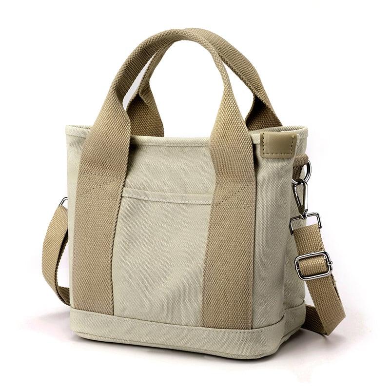 Brinna canvas crossbody bag for women, elegant lightweight shoulder bag with zipper closure