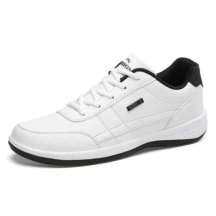 Urbann-Vibe Harry navy low-top men's sneakers with side stripe and non-slip lace-up sole