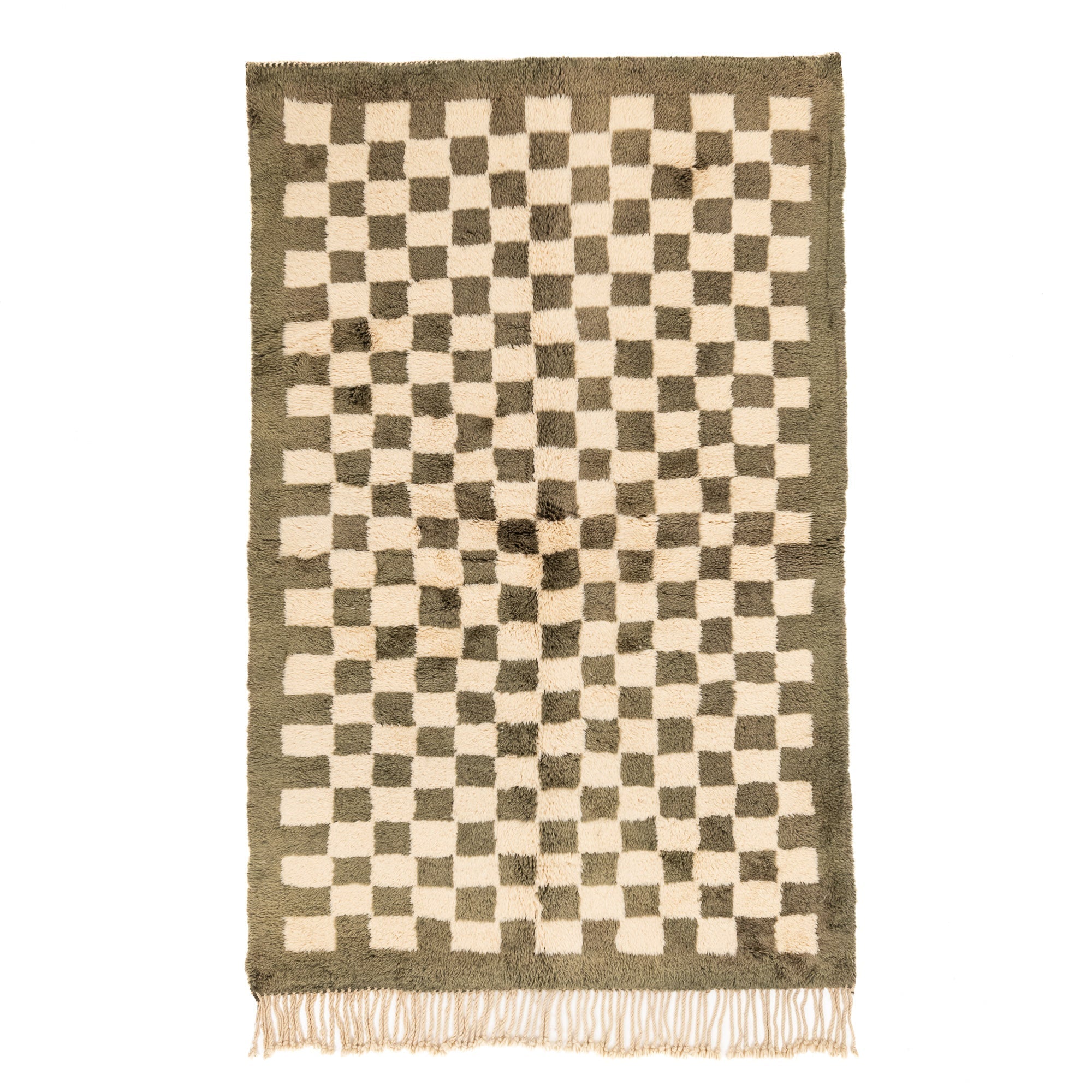 Checkered Garden - Luxury Shag Moroccan Rug - Urbann-Vibe