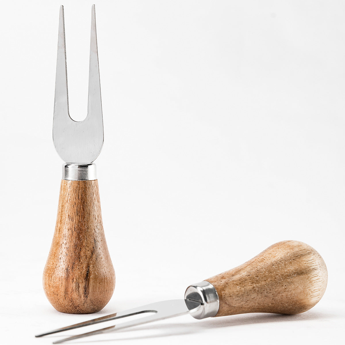 Minimalist stainless steel butter knife wooden handle home cook elegant spread tool