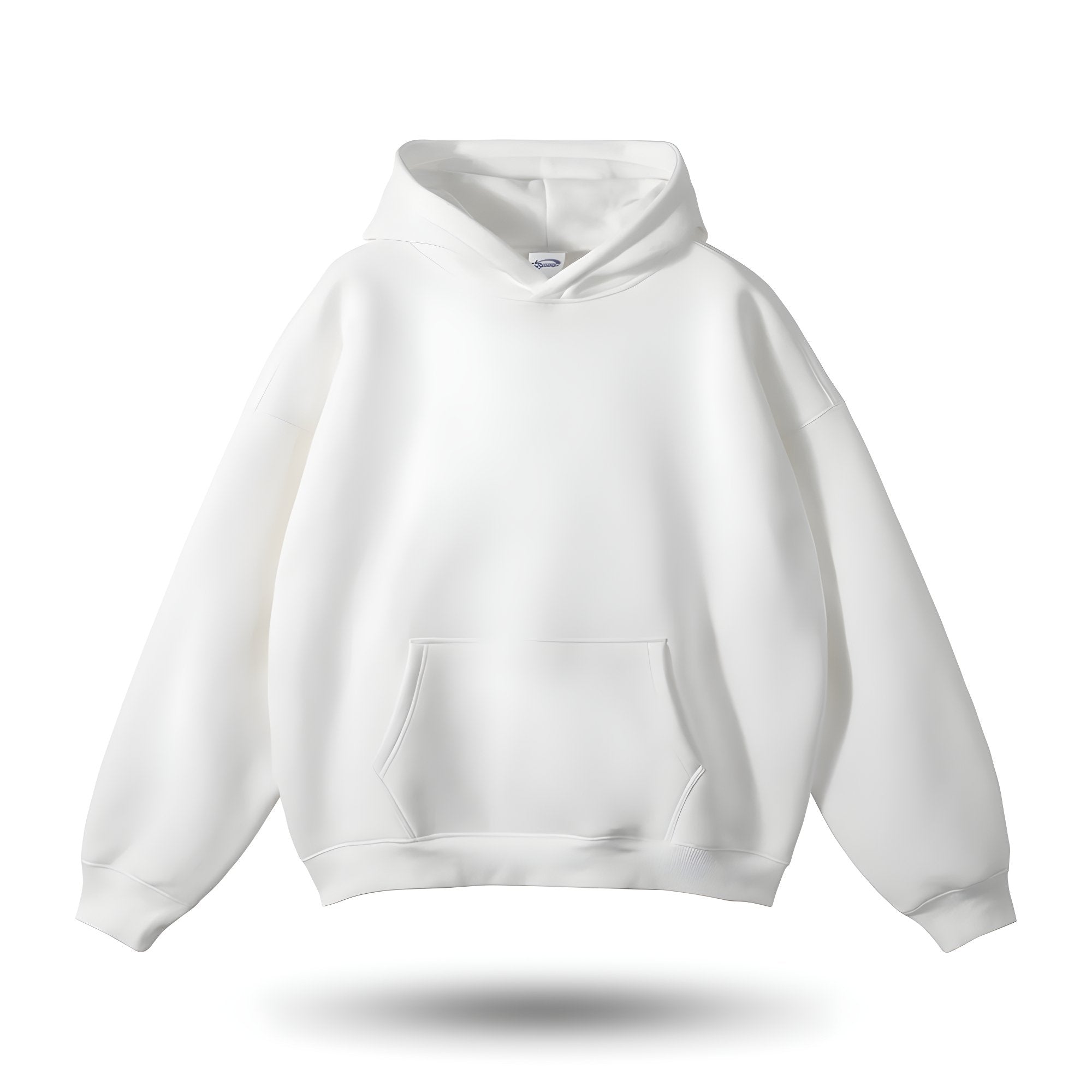 Women's fitted lightweight hoodie in versatile neutral tone, sleek silhouette perfect for layering