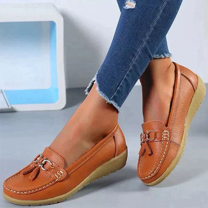 Beatrix women's leather loafers elegant slip-on style with all-day comfort for active women