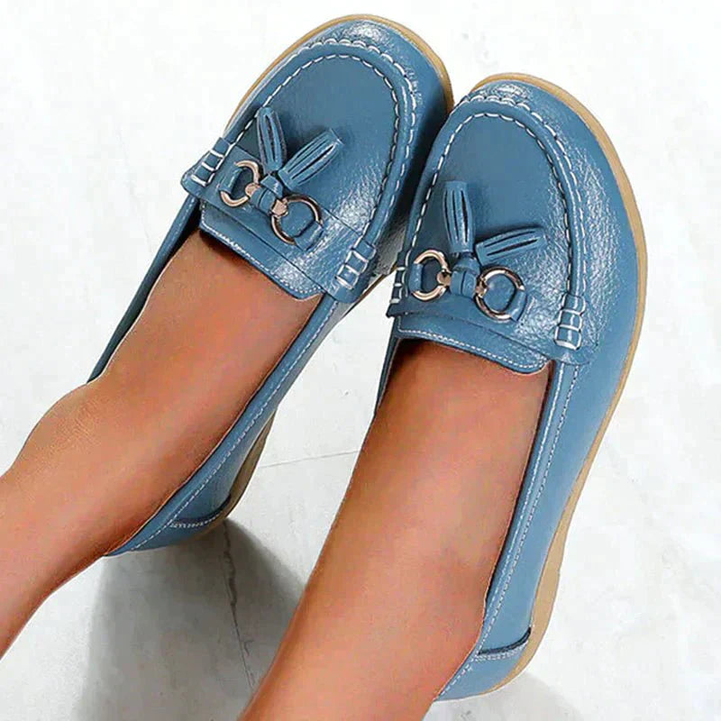 Beatrix women's leather loafers elegant slip-on style with all-day comfort for active wear