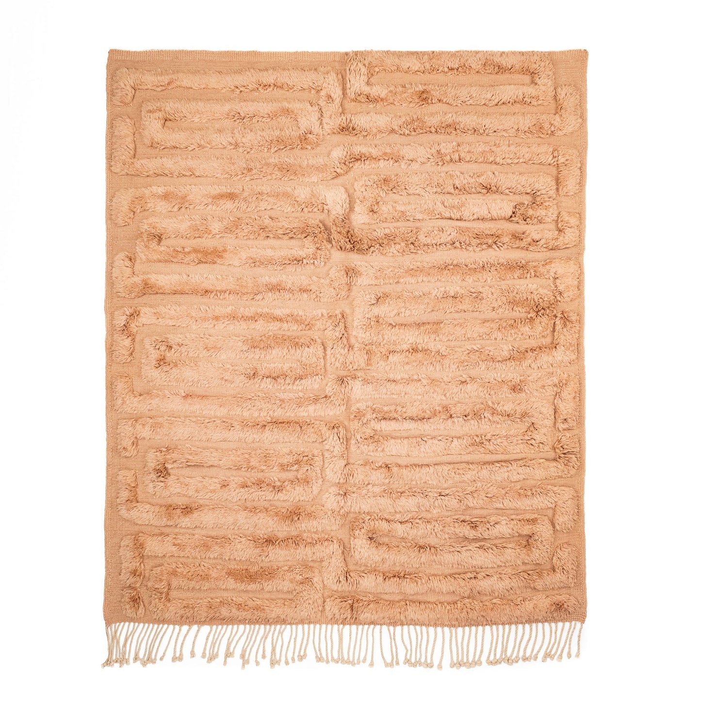 Coral Delight - Luxury Shag Moroccan Rug - Urbann-Vibe