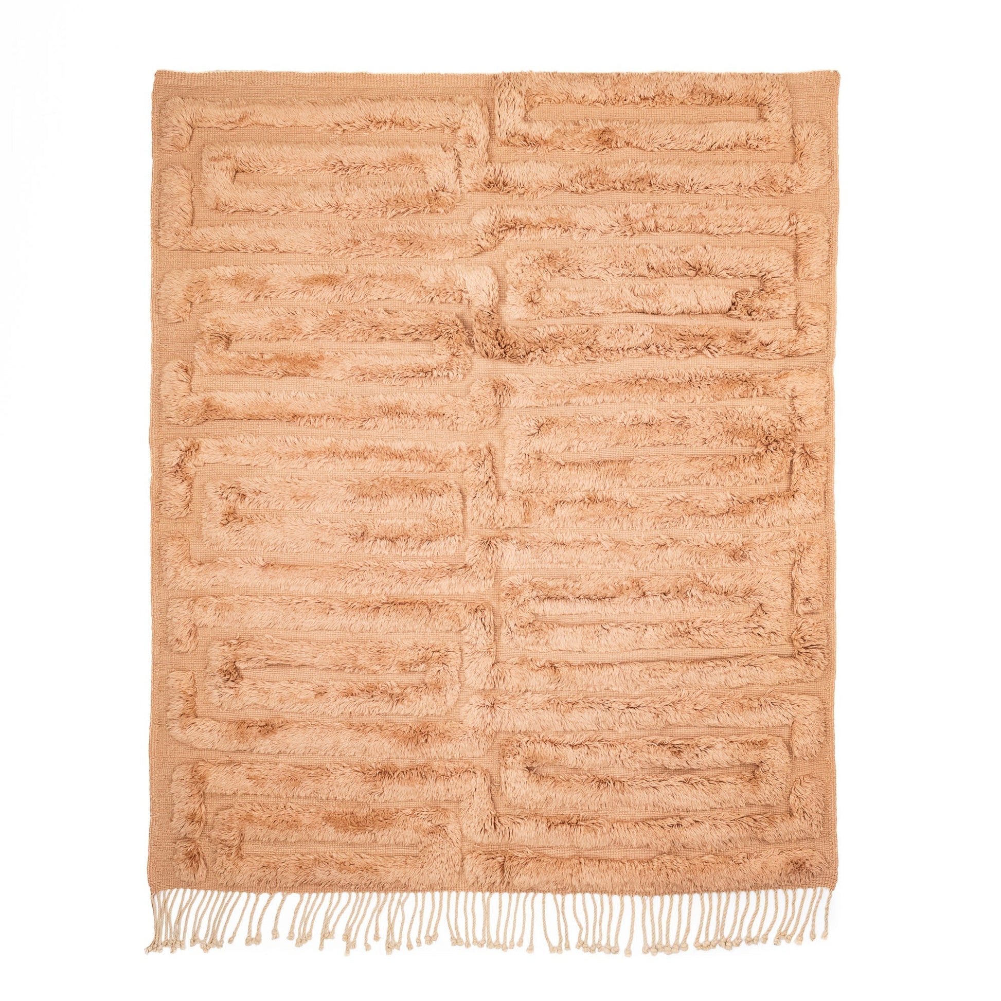 Coral Delight - Luxury Shag Moroccan Rug - Urbann-Vibe