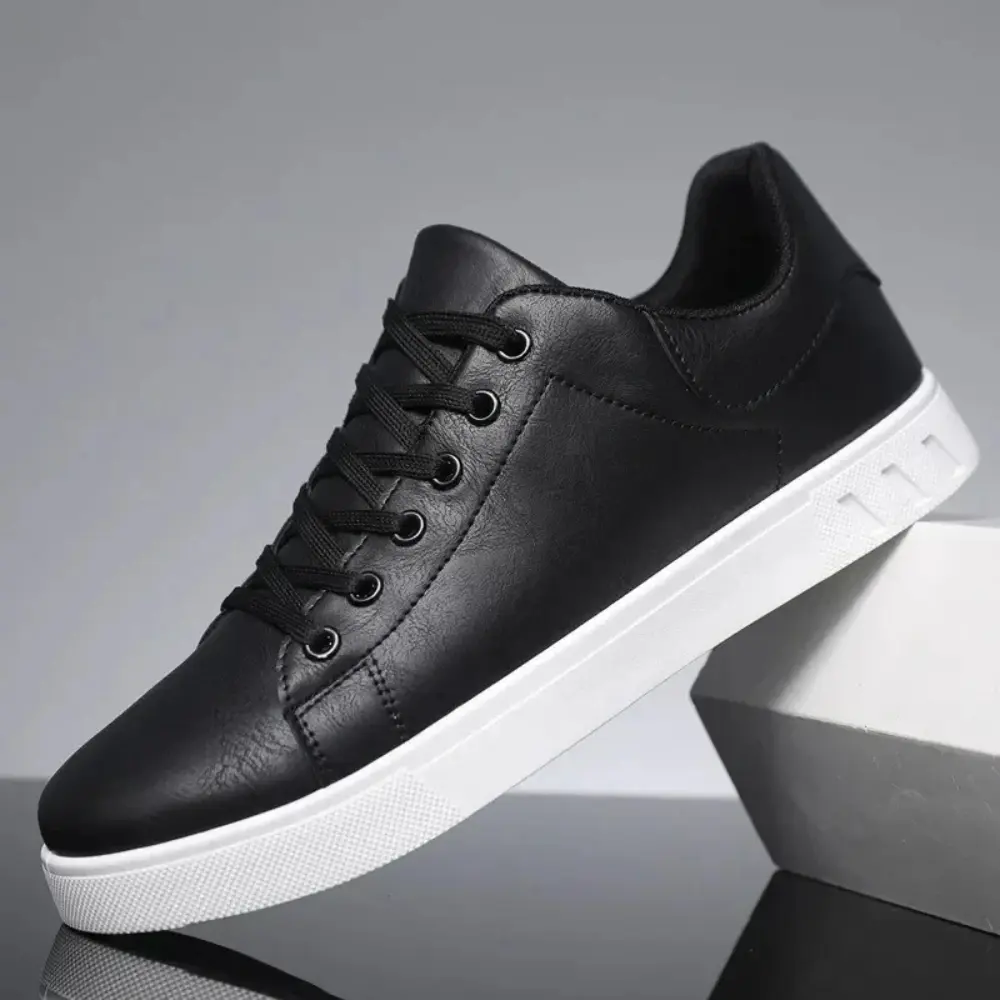 Craig white leather sneakers cushioned insole non-slip outsole lightweight everyday comfort