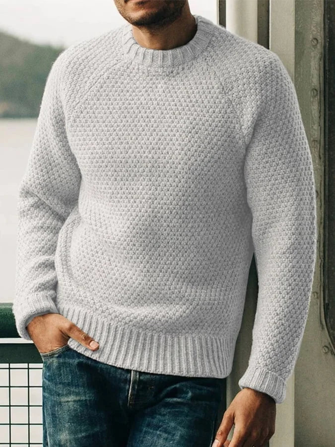 Arman men's Italian cotton sweater classic cut premium knitwear everyday essential