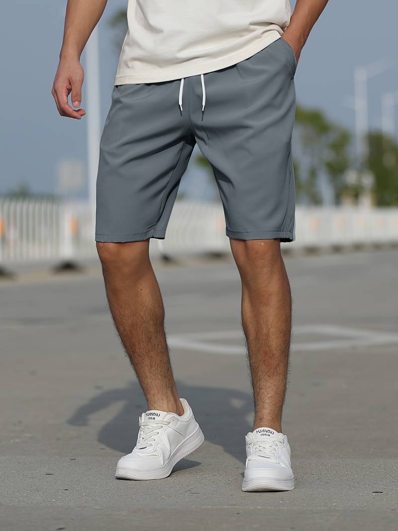 Men's graphic drawstring shorts bold eye-catching print adjustable waist casual comfort fit