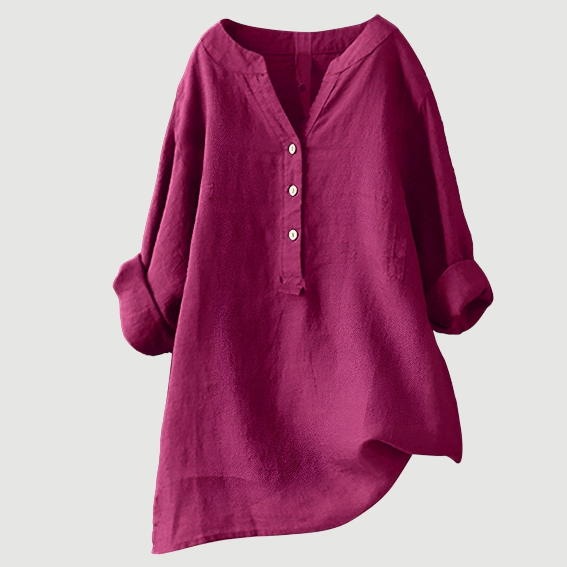 Women's loose casual long sleeve button shirt soft draping relaxed fit everyday comfort style