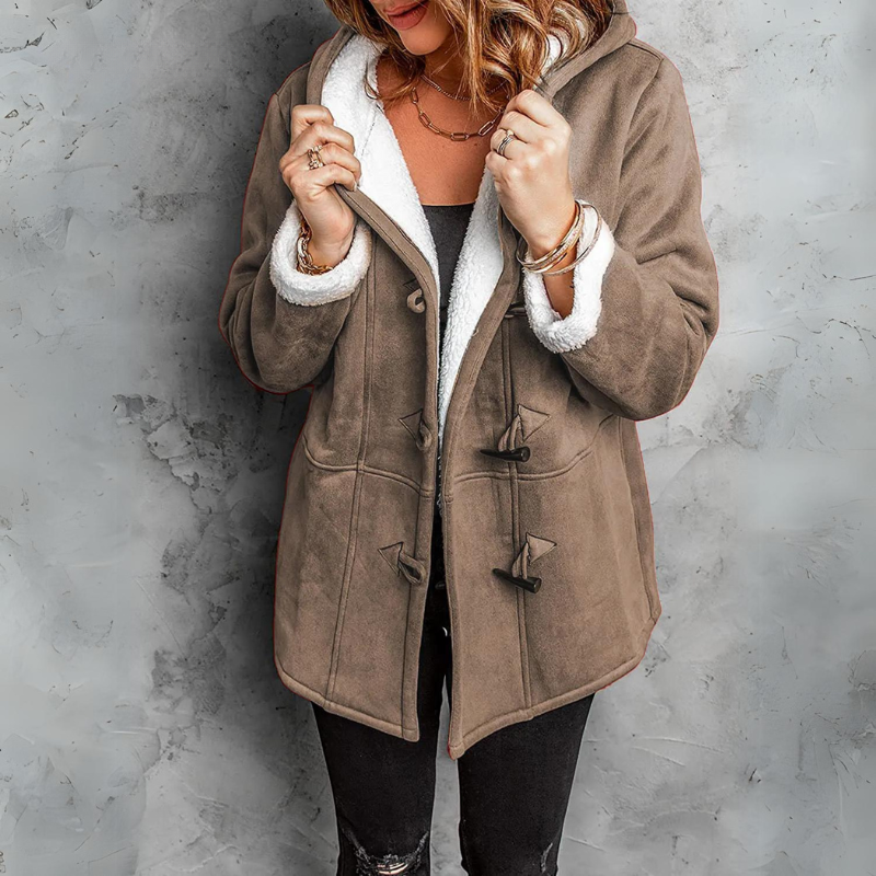 Women's soft gray hoodie relaxed fit cozy everyday comfort city style ultra-plush fabric