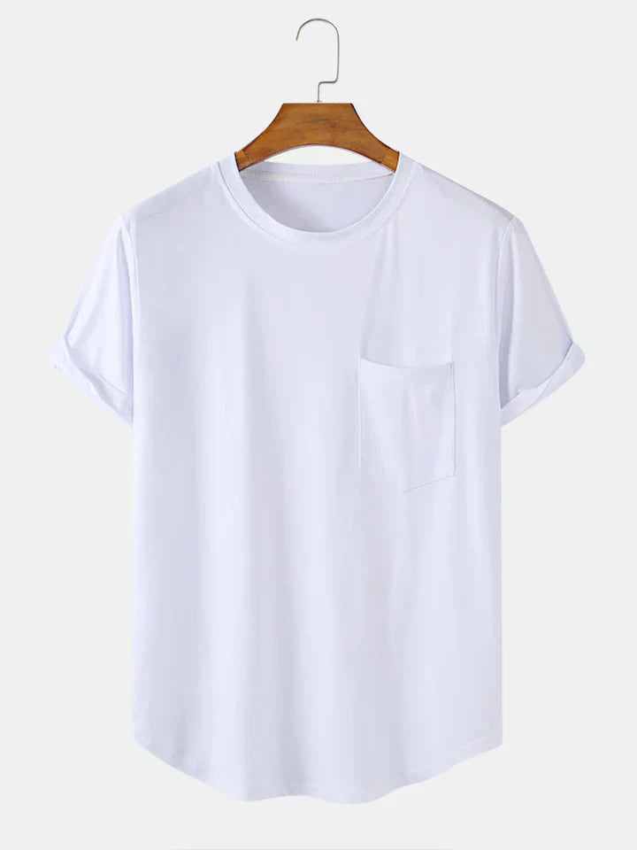 Men's classic pocket t-shirt relaxed fit everyday essential with chest pocket detail