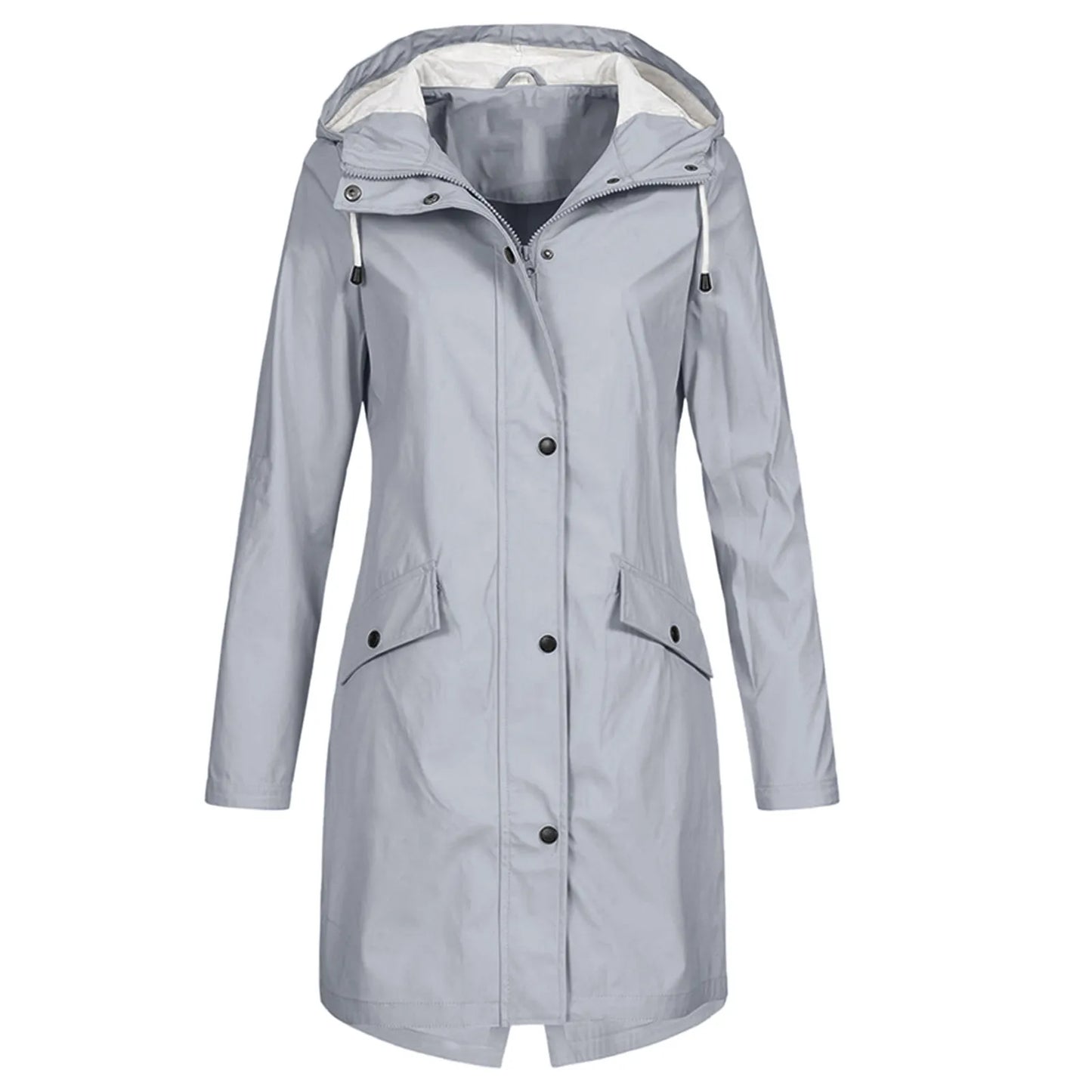 Karla women's black insulated winter coat with faux fur lining, sleek silhouette for cold weather