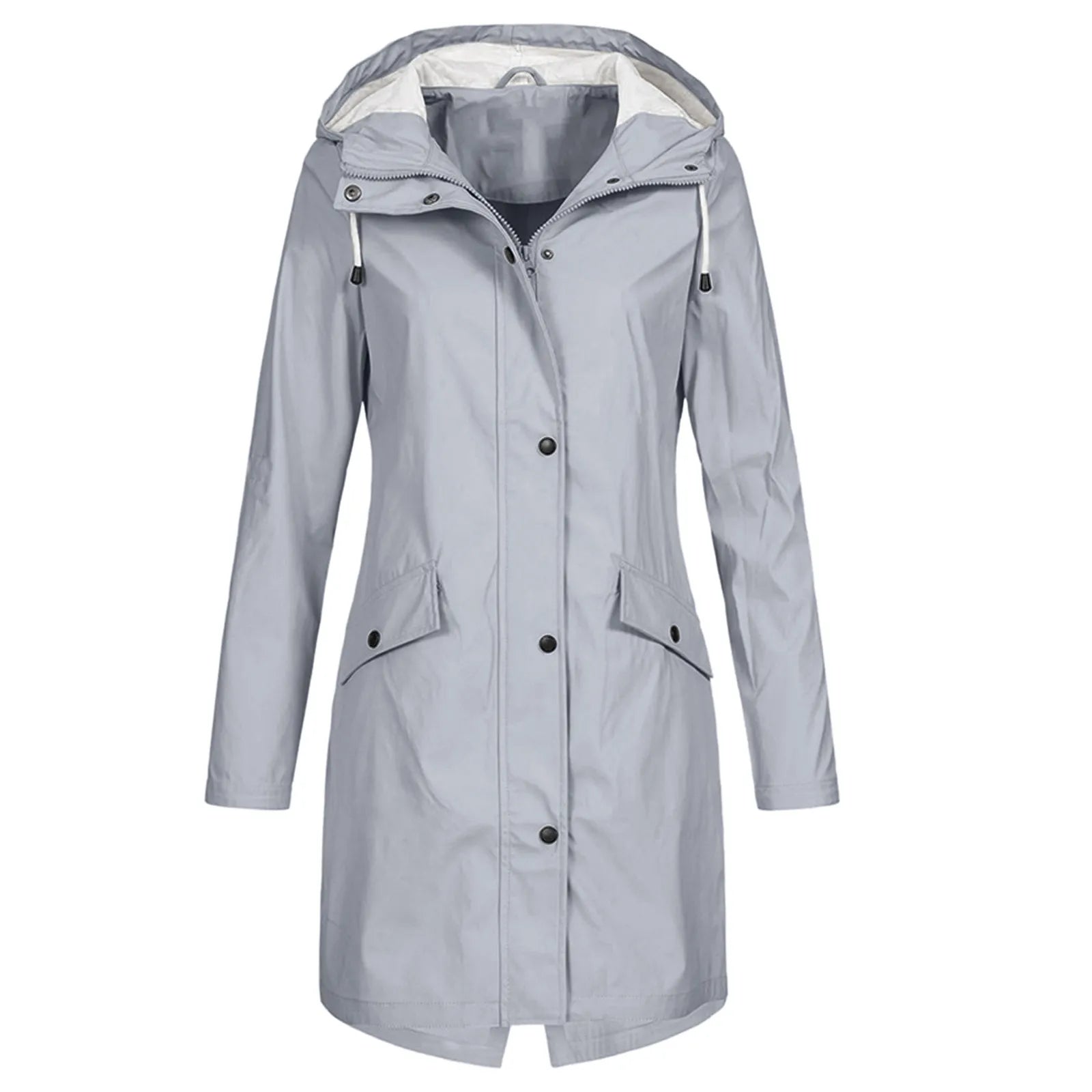 Karla women's black insulated winter coat with faux fur lining, sleek silhouette for cold weather