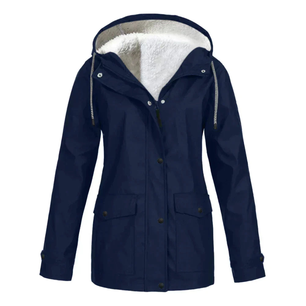 Jessica women's hooded lined winter jacket cozy warmth soft inner lining casual cold-weather style