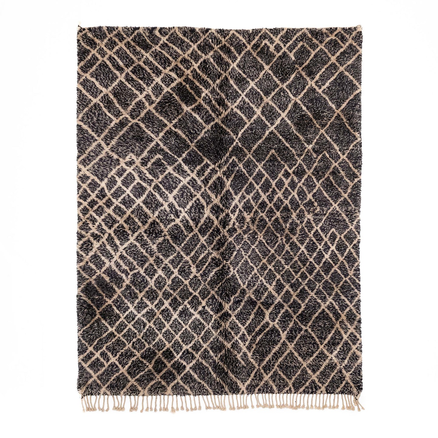 Dark Emperador - Luxury Shag Moroccan Rug - Urbann-Vibe