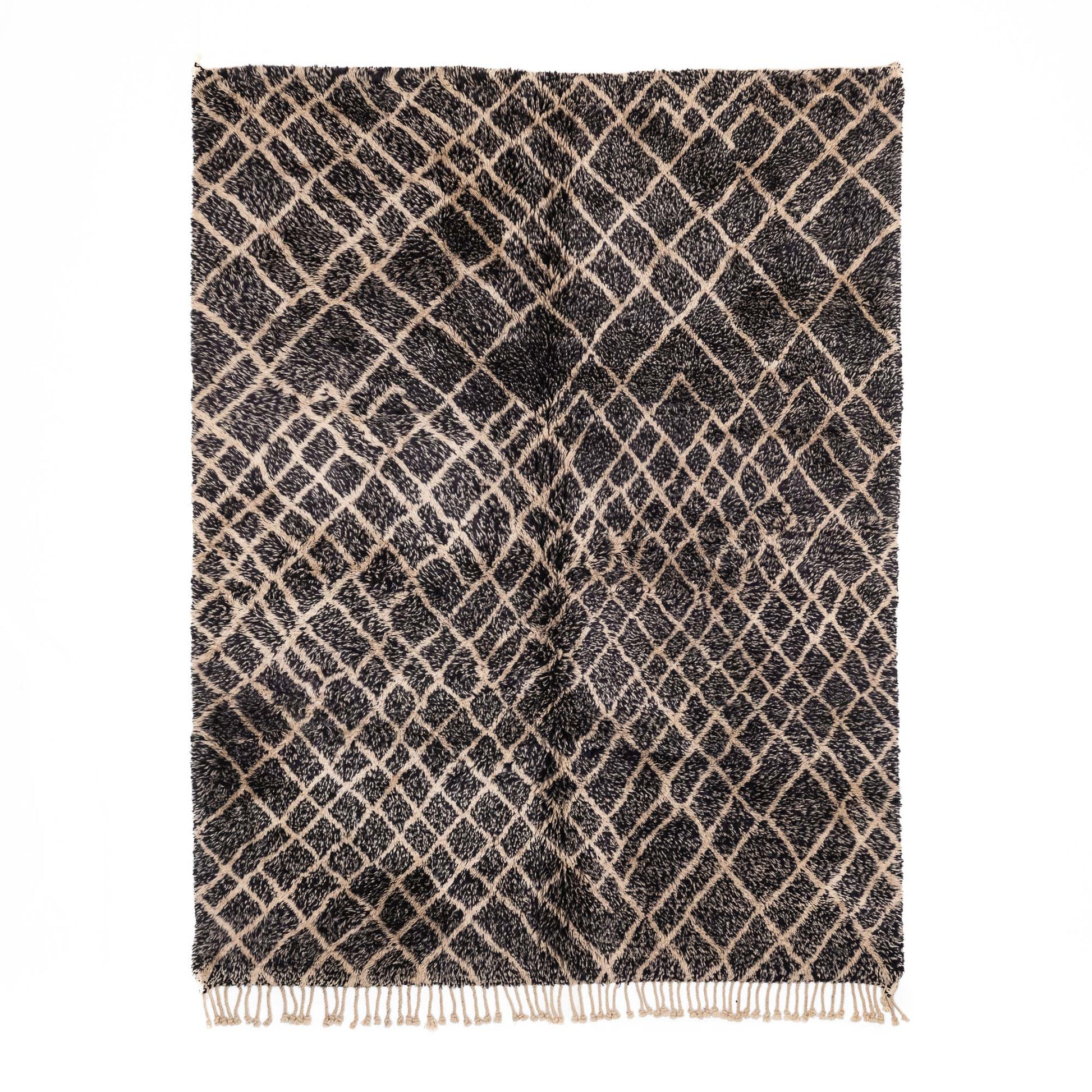 Dark Emperador - Luxury Shag Moroccan Rug - Urbann-Vibe