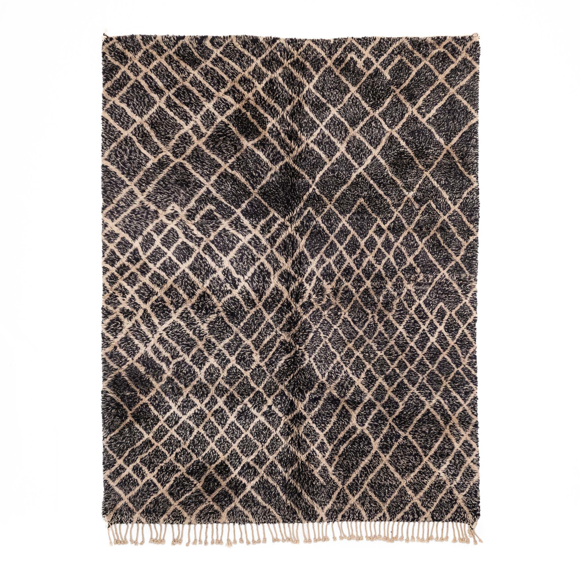 Dark Emperador - Luxury Shag Moroccan Rug - Urbann-Vibe