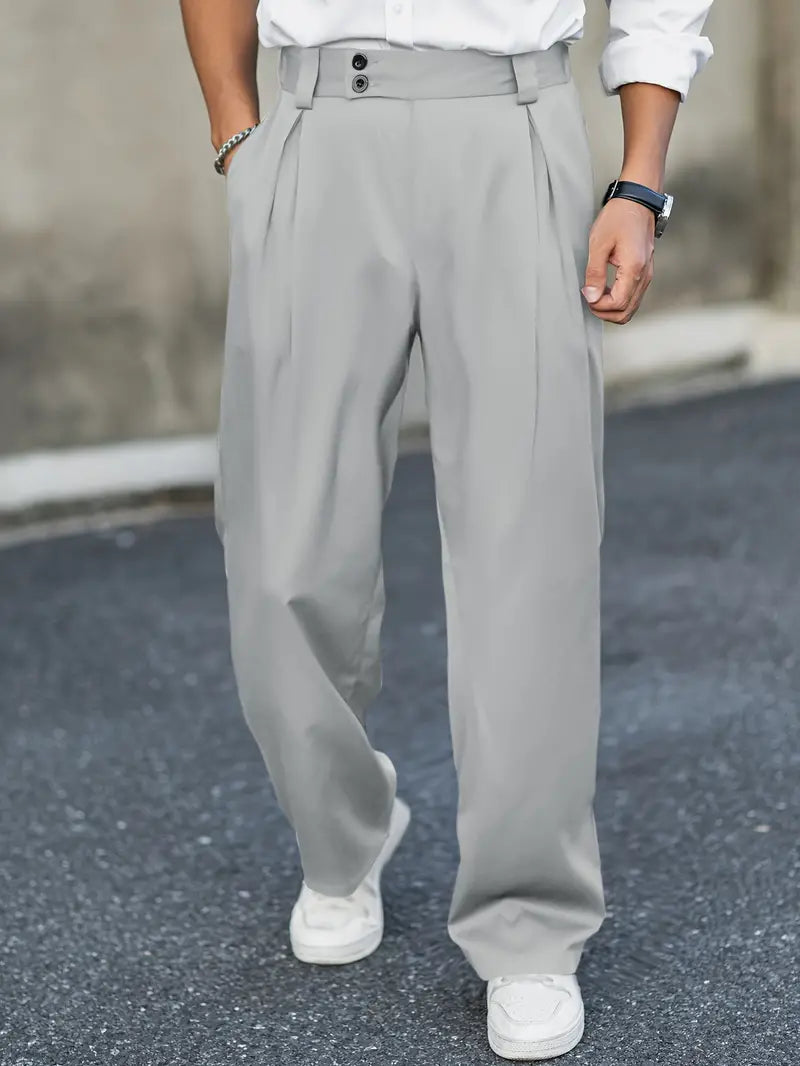 Walter men's loose-fit casual pants breathable soft fabric versatile everyday comfort style